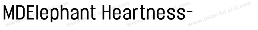 MDElephant Heartness字体转换